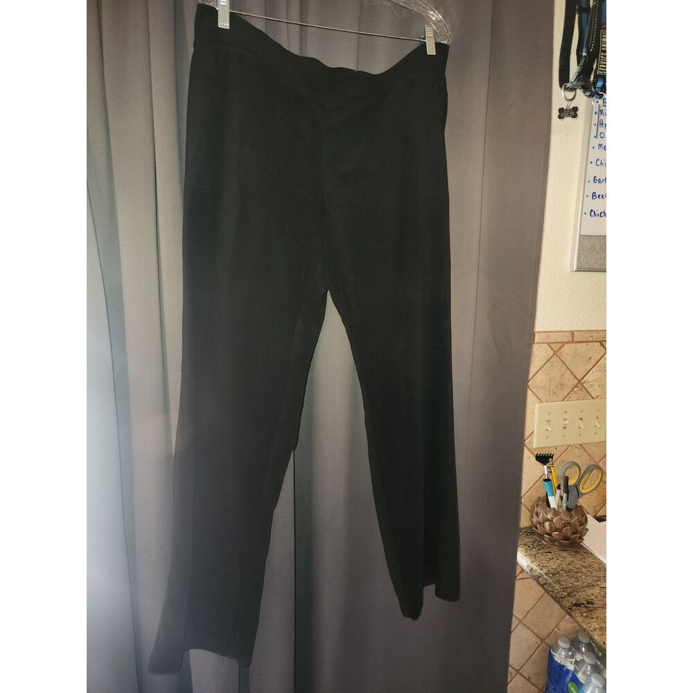 Danskin Now Black Fleece Lounge Pants Size L 12-14 Soft Sweatpants Joggers